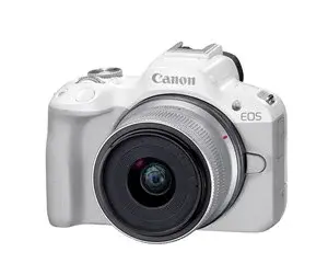Canon EOS R50 + RF-S 18-45mm F4.5-6.3 IS STM (White) produktbilde